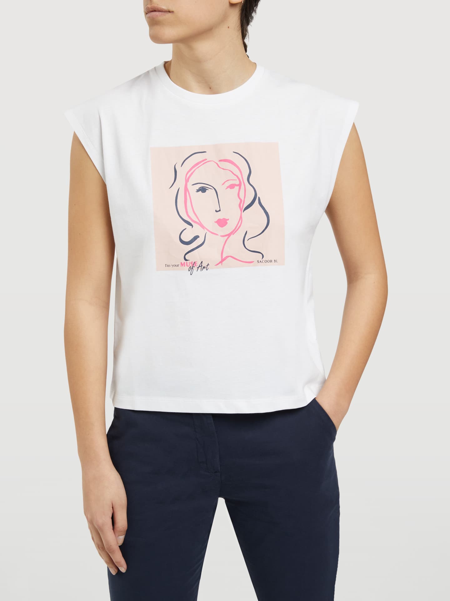 Woman's T-shirt sleeveless Muse""