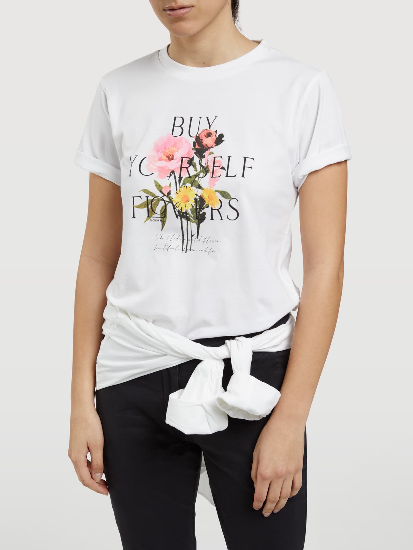 Woman's T-shirt Buy yourself flowers