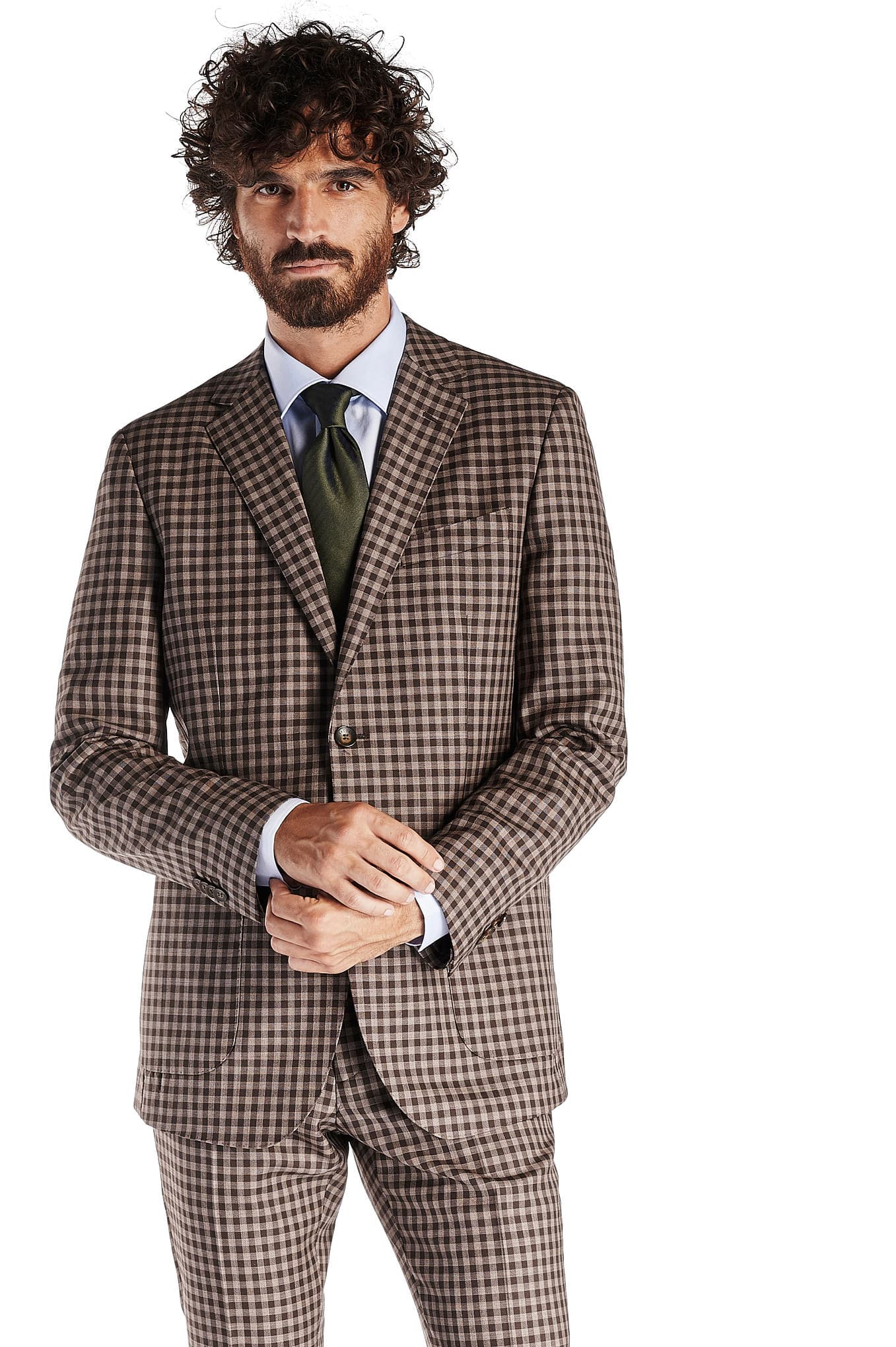 Men's Classic Slim Fit Checks Suit