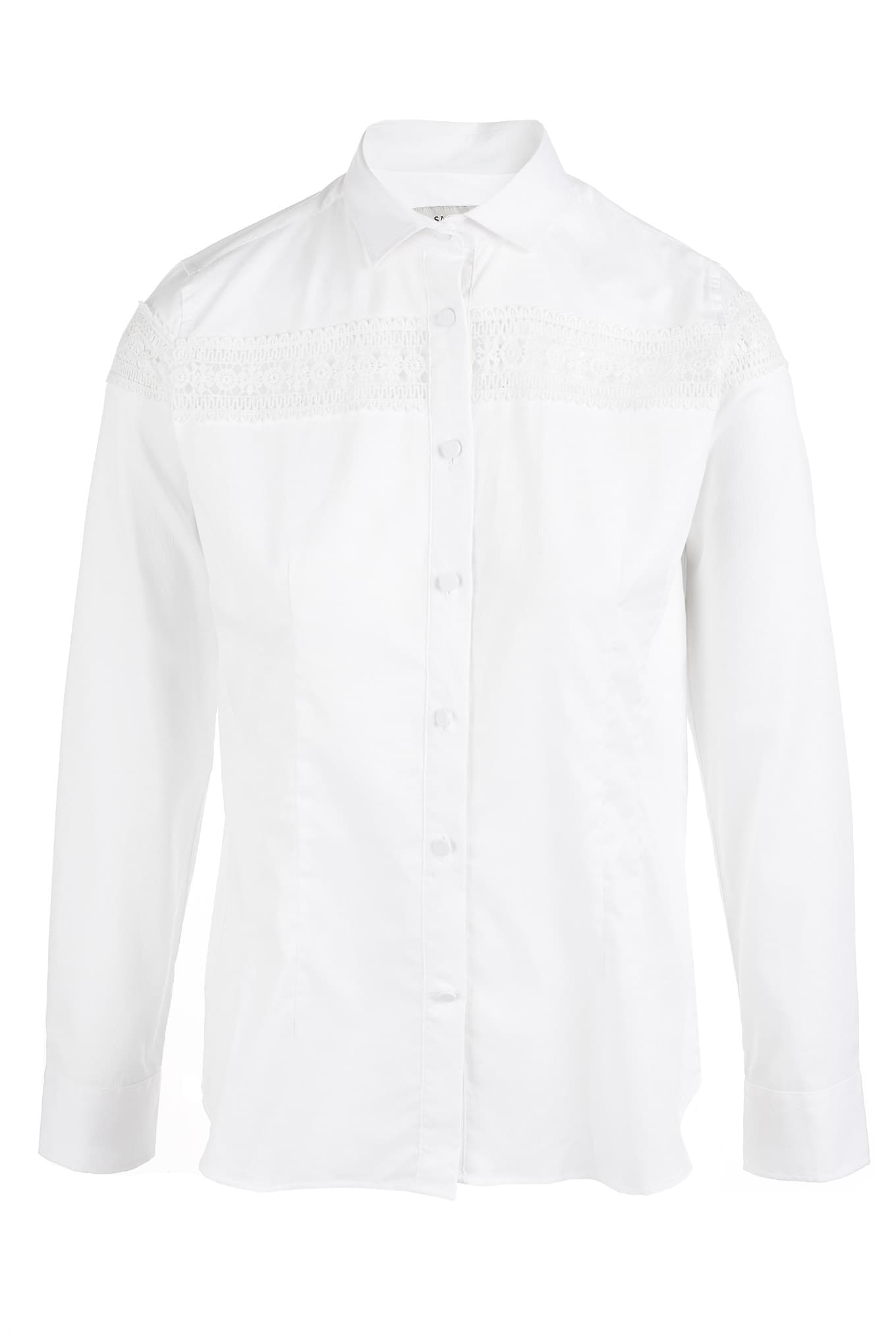 Women's  Classic Slim Fit Shirt with Lace