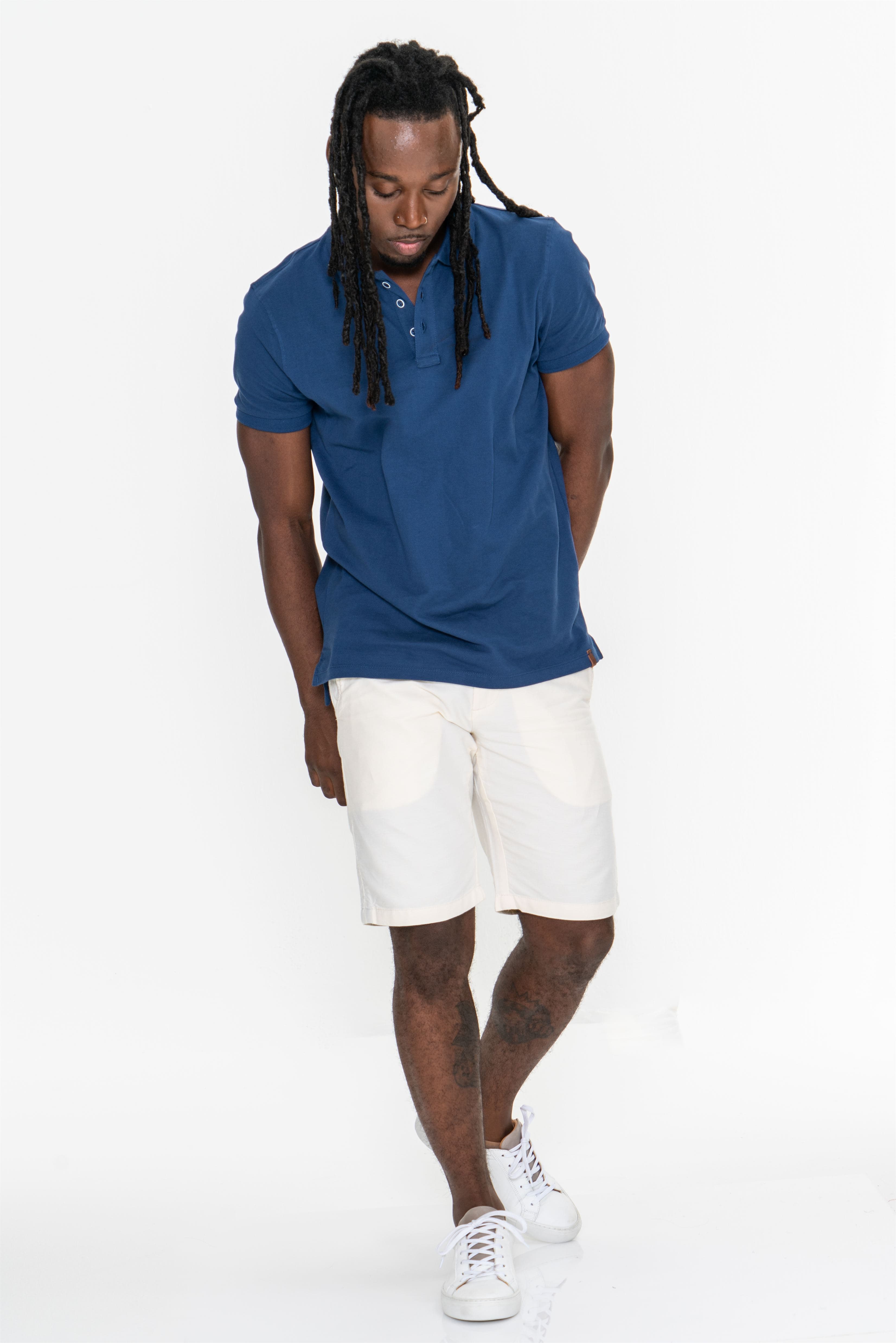 Blue Polo Slim-fit