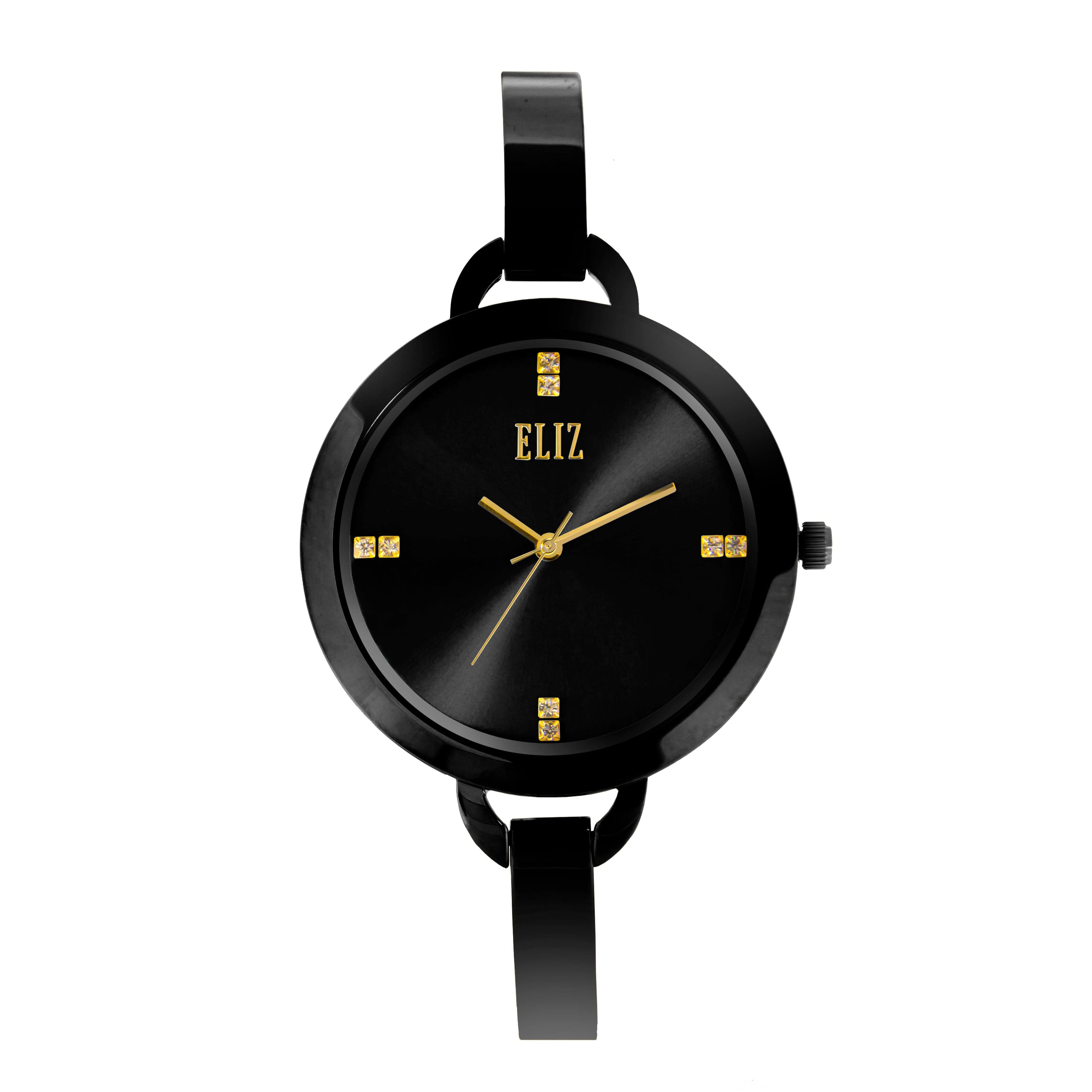 ELIZ Splendeur ES8739L2NNN Black SS Case Jewelry Bracelet Women"s Watch