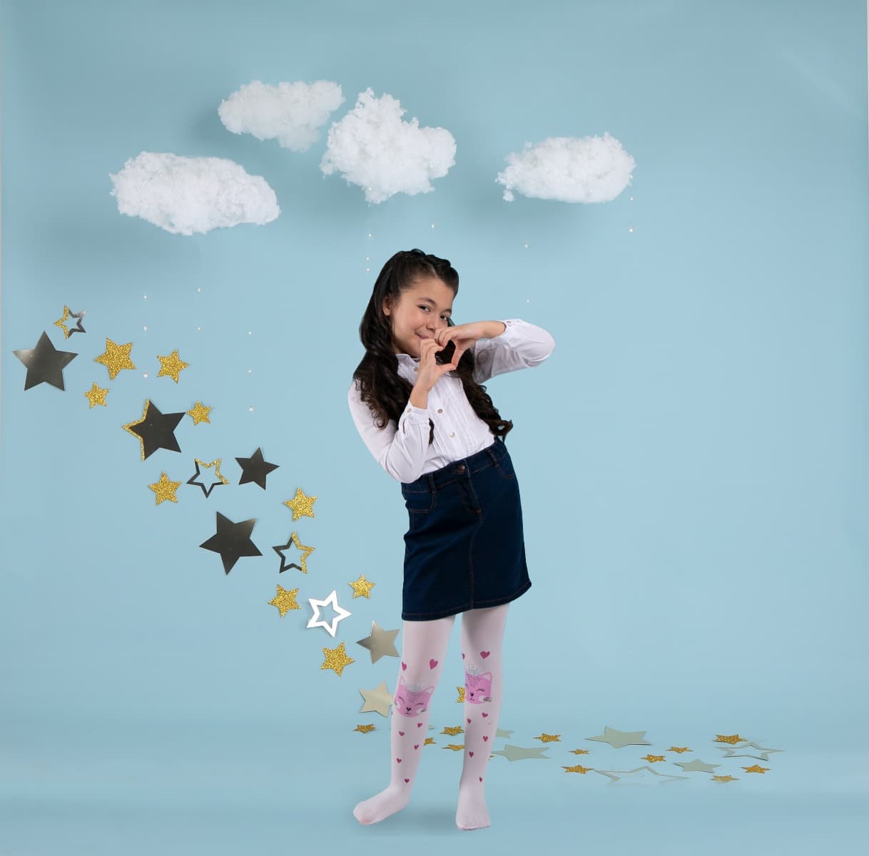 Tabby Gırls Tıght WHITE