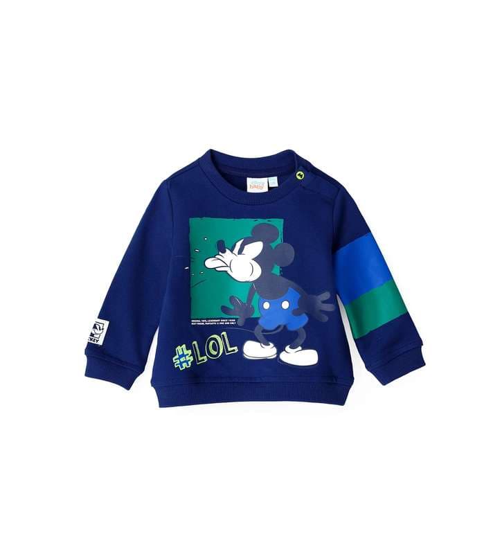 BABY BOY"S SWEATSHIRT-press studs