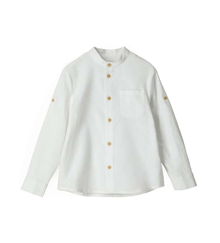 BOY"S SHIRT-mandarin collar