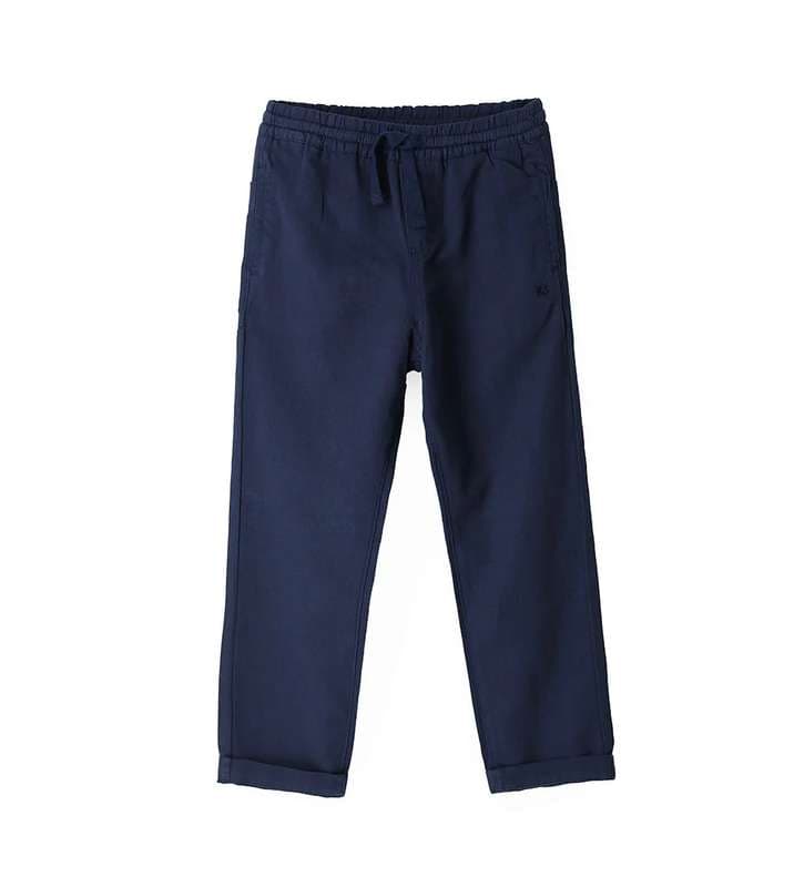 BOY"S TROUSER-Garment-dyed gabardine trousers