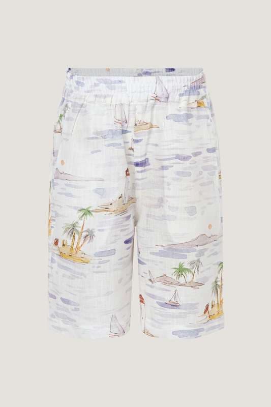Boys Daffy Beach Print Shorts