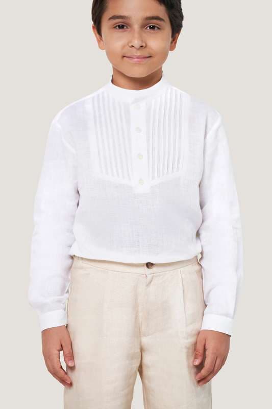 Boys Maxlin Pintuck Yoke Shirt