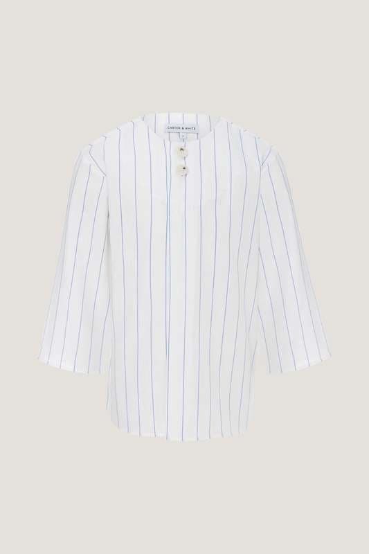 Boys Round Neck Crossed Stitch Shirt