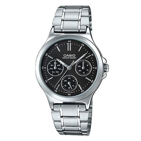 CASIO LTP-V300D-1AUDF SS Caseback SS Band Women"s Watch