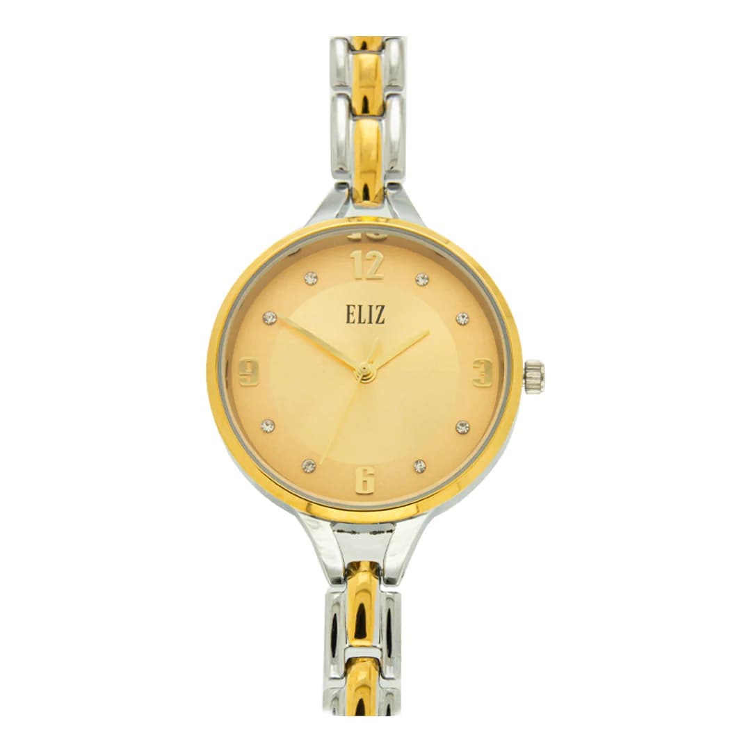 ELIZ ES8719L2TCT Metal Case and Bracelet 3-Hands Women"s Watch