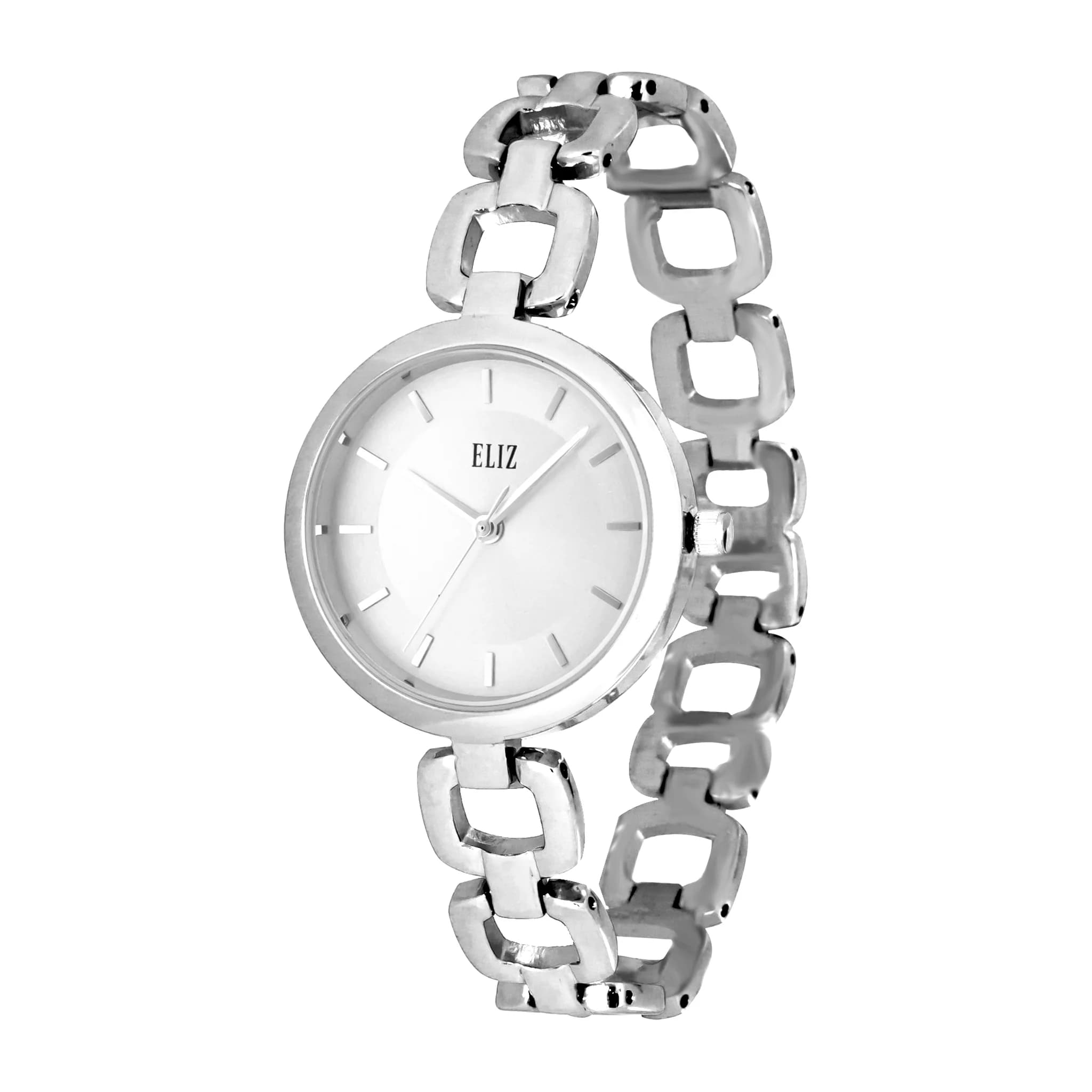 ELIZ ES8758L2SWS Metal Case and Bracelet 3-Hands Women"s Watch