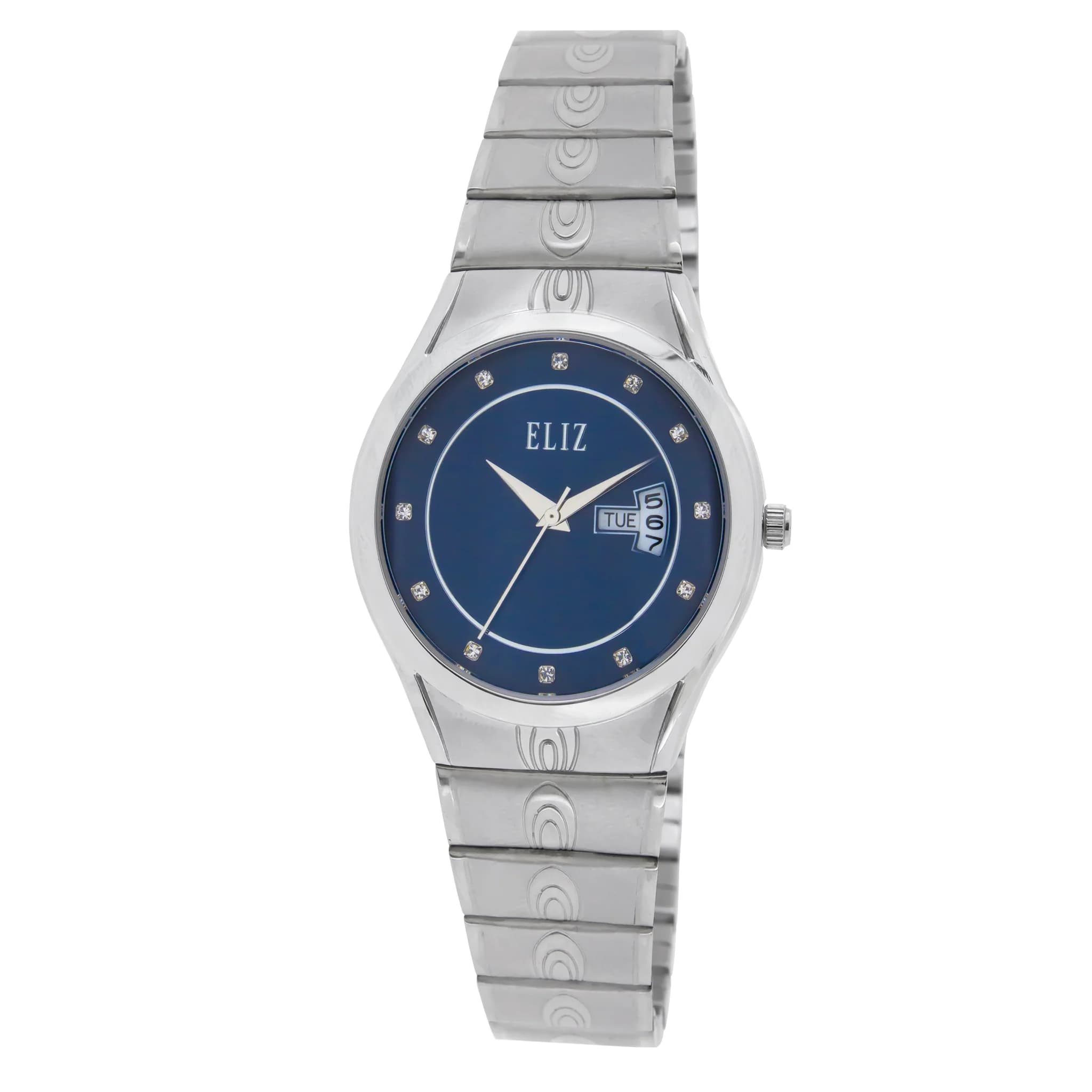 ELIZ ES8769L2SBS SS Caseback & Band Day-Date Women"s Watch