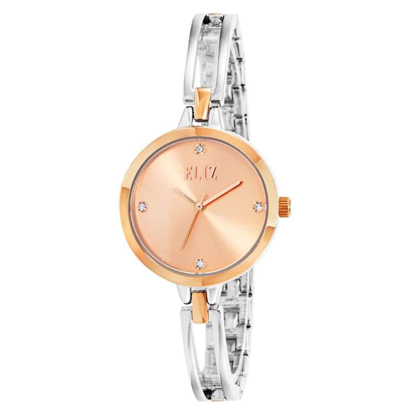 ELIZ ES8830L2UPU Metal Case and Bracelet 3-Hands Women"s Watch