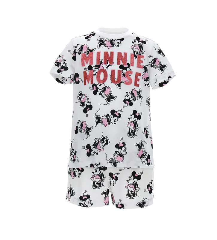 GIRL"S PAJAMAS-glitter print