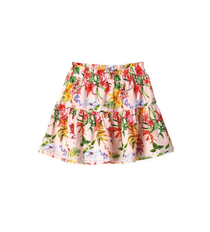 GIRL"S SKIRT-Pink jersey skirt