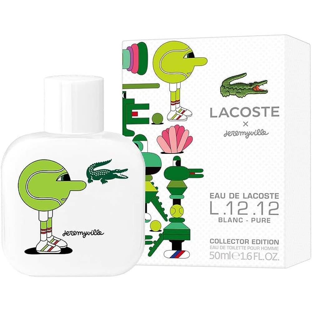 LACOSTE EAU DE LACOSTE L.12.12 BLANC PURE X JEREMYVILLE COLLECTOR EDITION (M) EDT 50ML