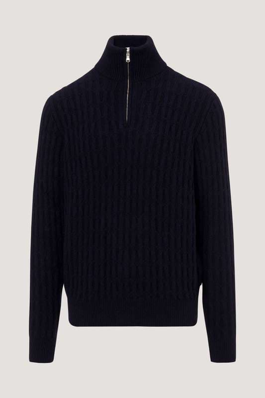 Men Knitwear 1/4 Zip Pullover
