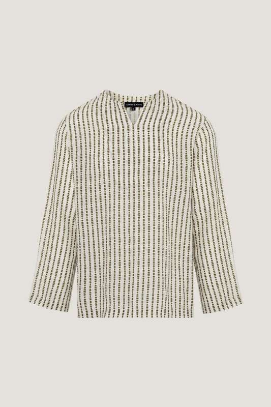 Men Olive Printed Oasis Long Sleeve Shirt