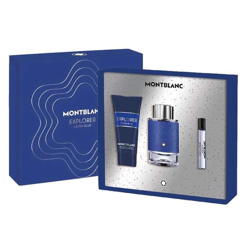 Mont Blanc Explorer Ultra Blue Eau De Parfum 100ML Set For Men
