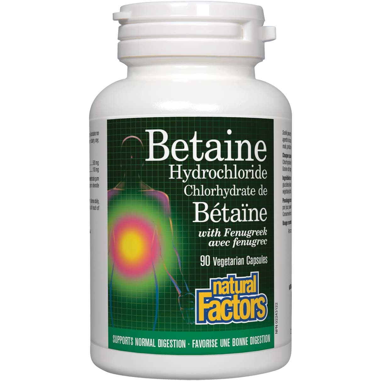Natural Factors Betaine Hydrochloride With Fenugreek