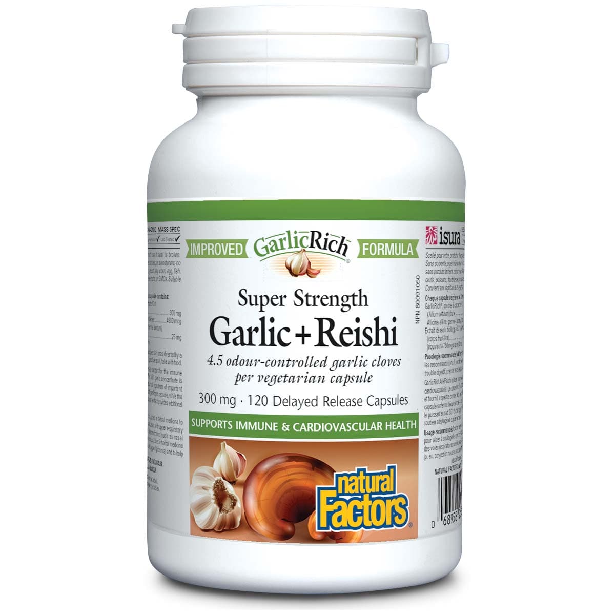 Natural Factors Super Strength Garlic + Reishi