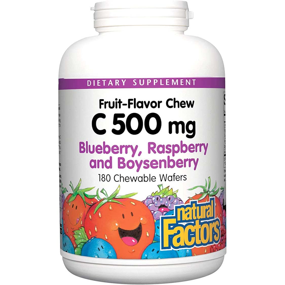 Natural Factors Vitamin C 500 mg Chewable Wafer