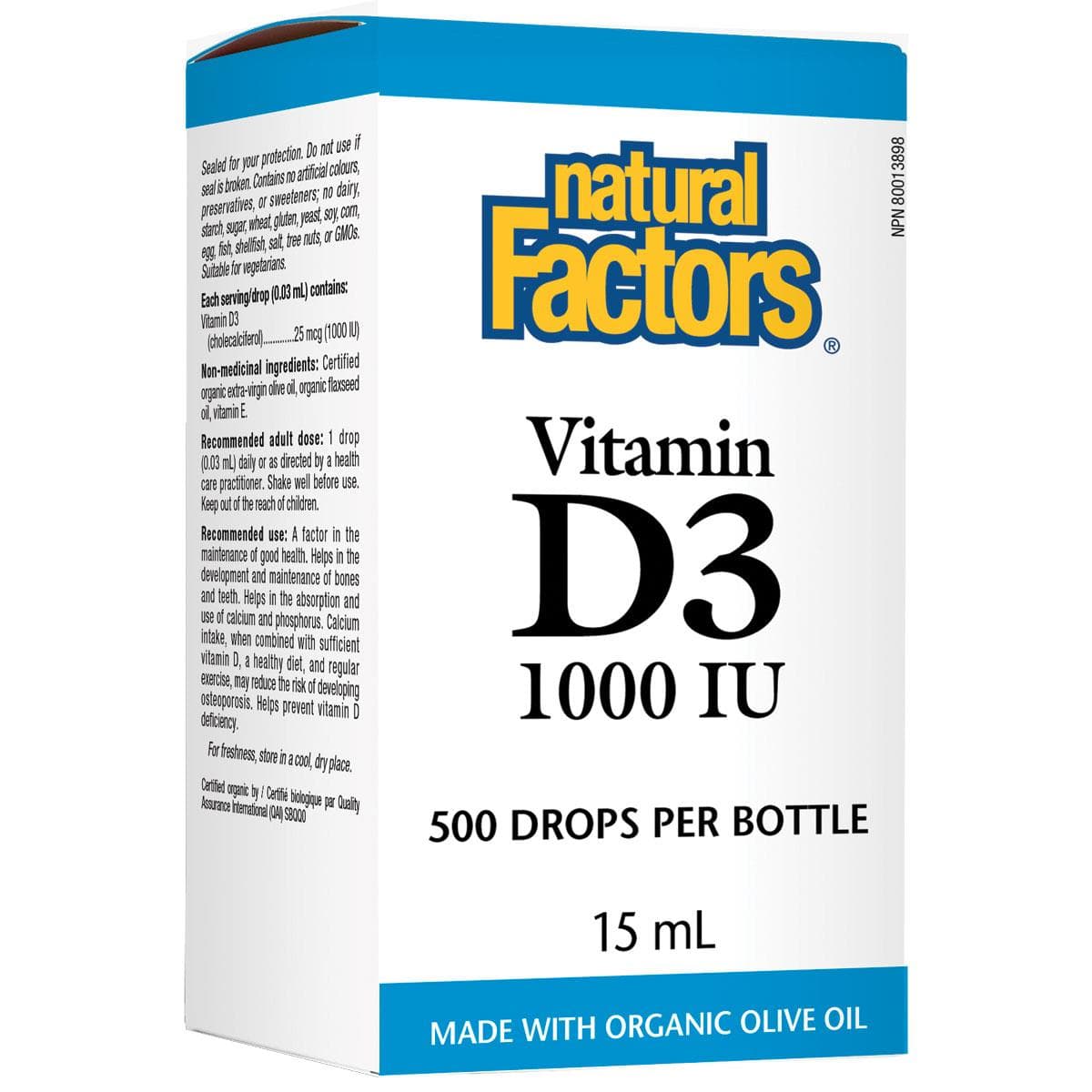 Natural Factors Vitamin D3 Drops