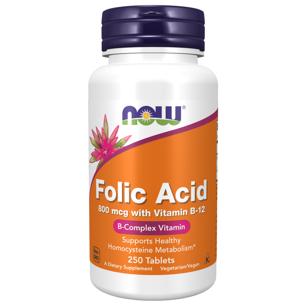 Now Folic Acid With Vitamin B12