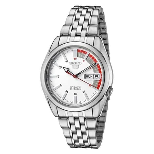 Seiko SNK369K1 SS Caseback SS Band Men"s Watch