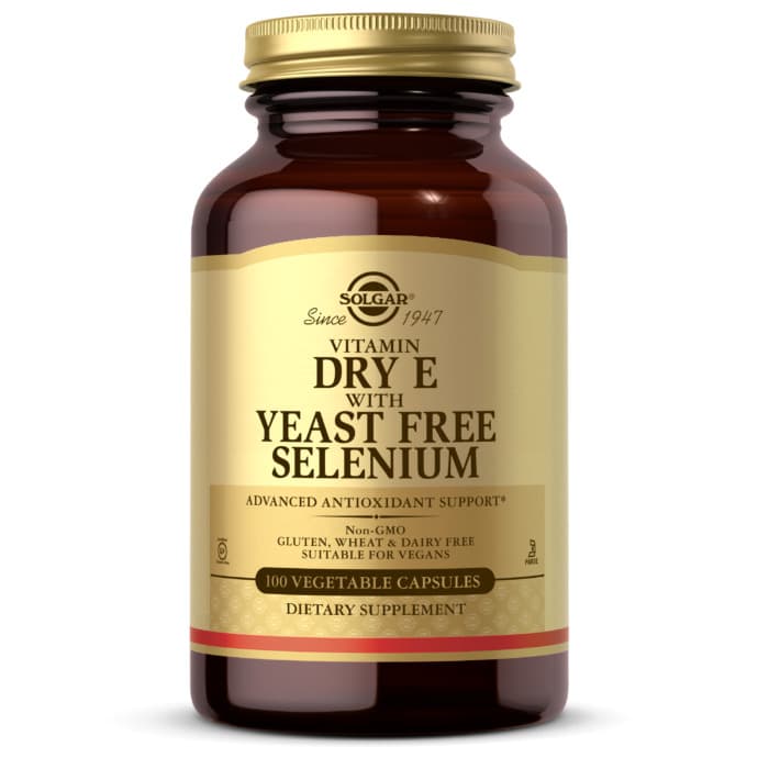 Solgar Dry Vitamin E With Yeast Free Selenium