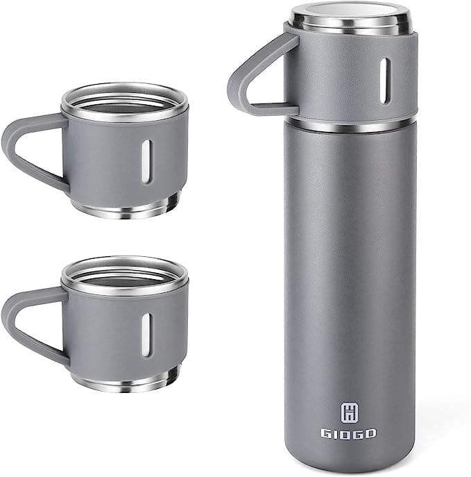 Stainless Steel Thermo 500ml/16.9oz Vacuum Insulated Bottle with Cup for Coffee -Set