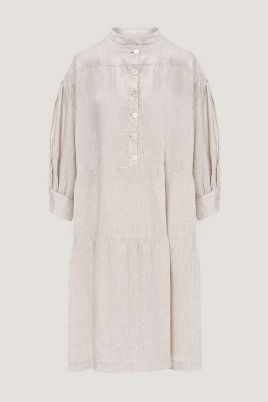 Women Draped Midi Dress Short Sleeve