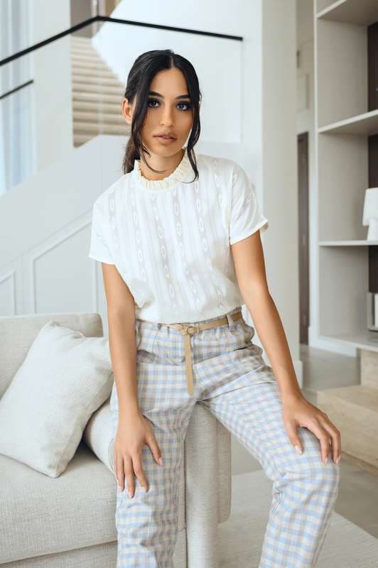 Women Marai Elasticated Waist Stripe Pant