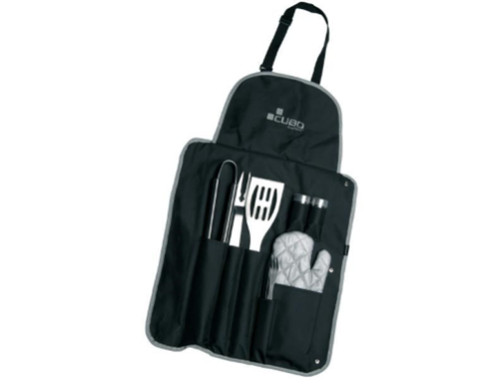 BergHOFF Cubo 9Pc Stainless Steel BBQ Set with Wrap