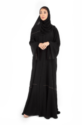 Crystal Designs in Neda Fabric Abaya